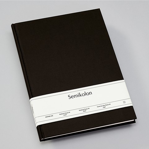 Notebook Classic with linen binding Black Lined Master (A4+)