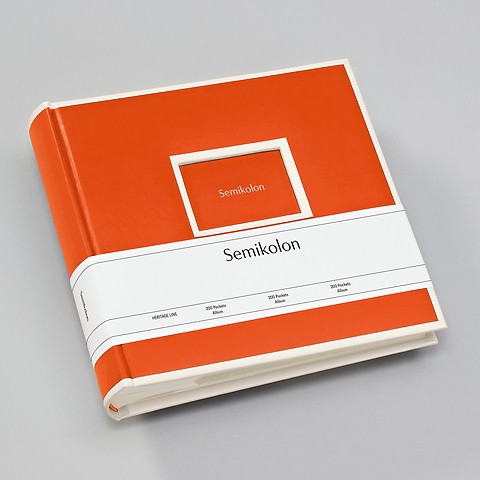 200 Pocket Album, 100 pages, photos 10 x 15 cm, orange