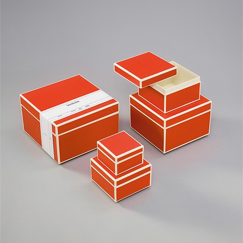 Set of 5 Gift Boxes Orange