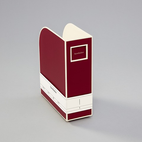 Magazine Box (A4) and letter size, burgundy