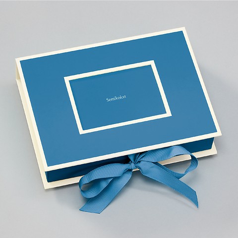 Small Photobox with personal cover picture Azzurro