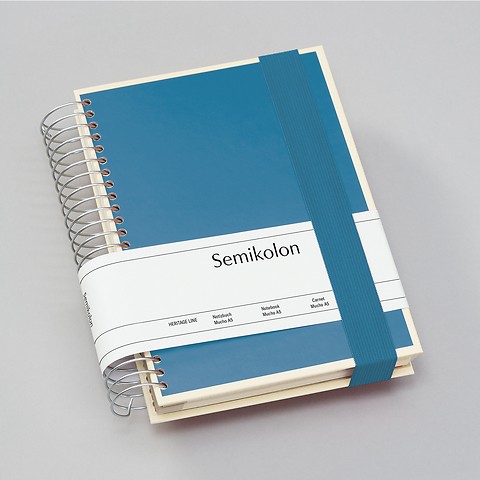 Mucho A5 Spiral Notebook Azzurro