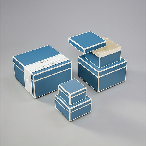 Set of 5 Gift Boxes, azzurro