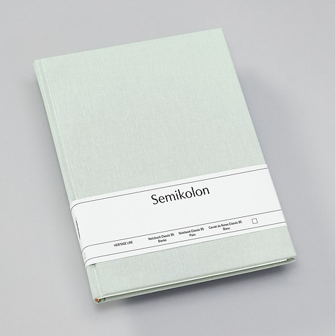 Notebook Classic with linen binding Moss Plain Composition (B5)