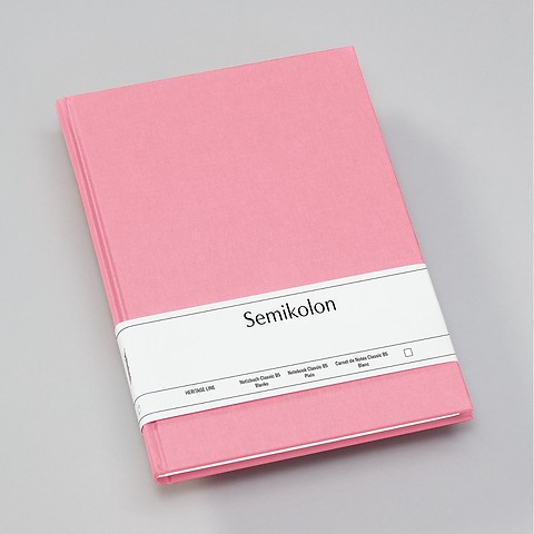 Notebook Classic with linen binding Flamingo Plain Composition (B5)