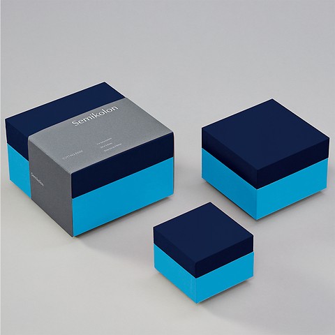 Set of 3 boxes CUTTING EDGE Marine Aqua