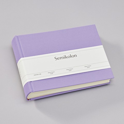 Album Small with linen binding Lilac Silk