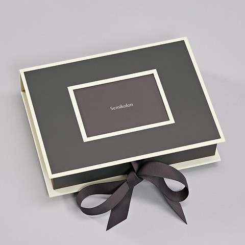 Small Photobox with personal cover picture Lava Stone