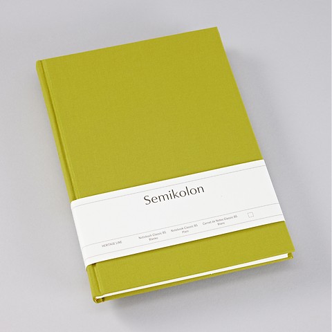 Notebook Classic with linen binding Matcha Plain Composition (B5)
