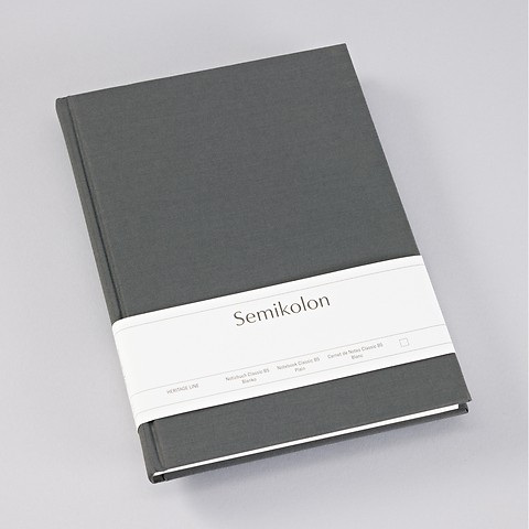 Notebook Classic with linen binding Lava Stone Plain Composition (B5)