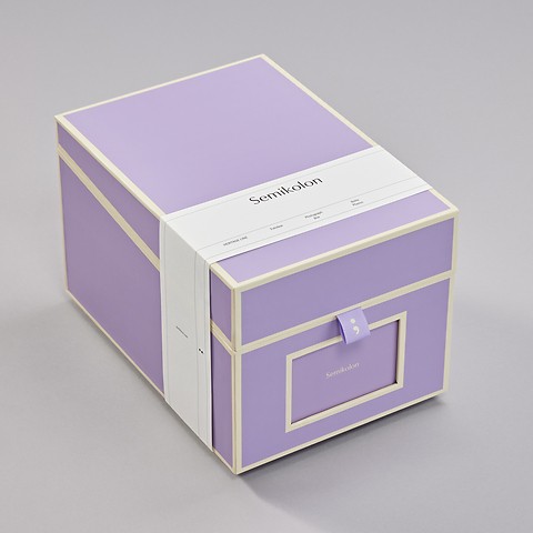 CD and Photograph box Lilac Silk