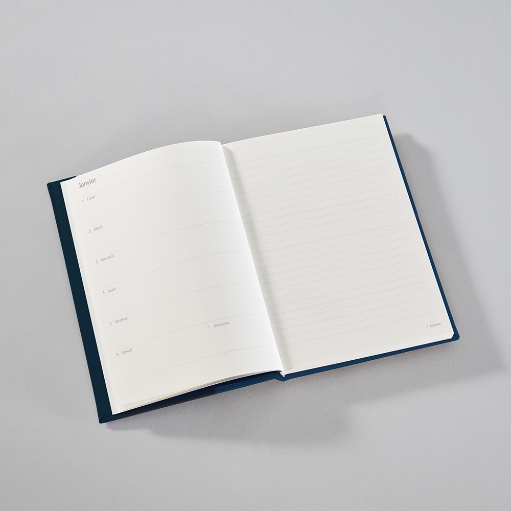 Weekly Planner and Notebook, french