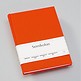 Notebook Classic (A5) book linen cover, 160 pages, plain, orange