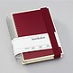 Mucho (A5) spiral-bound notebook, 330 pages, 3 different rulings, burgundy