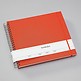 Maxi Mucho Album Cream, 90 cream white pages, book linen cover, orange