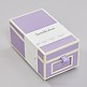 Business Card Box, lilac silk